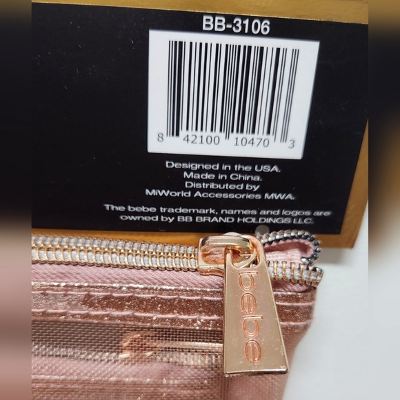 3 piece travel pouch set by Bebe. NWT - Picture 5 of 5